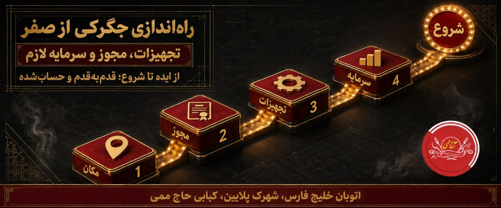 راه اندازی جگرکی از صفر؛ تجهیزات، مجوز و سرمایهٔ لازم